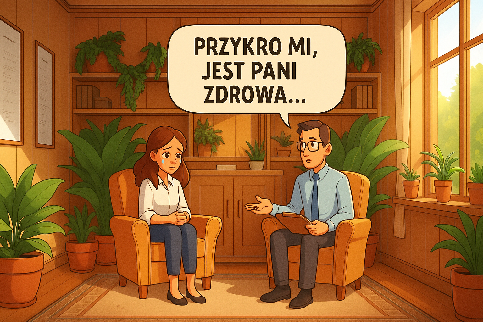 You are currently viewing „Przykro mi, jest Pani zdrowa…”