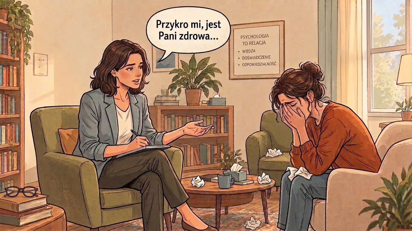 You are currently viewing „Przykro mi, jest Pani zdrowa…”